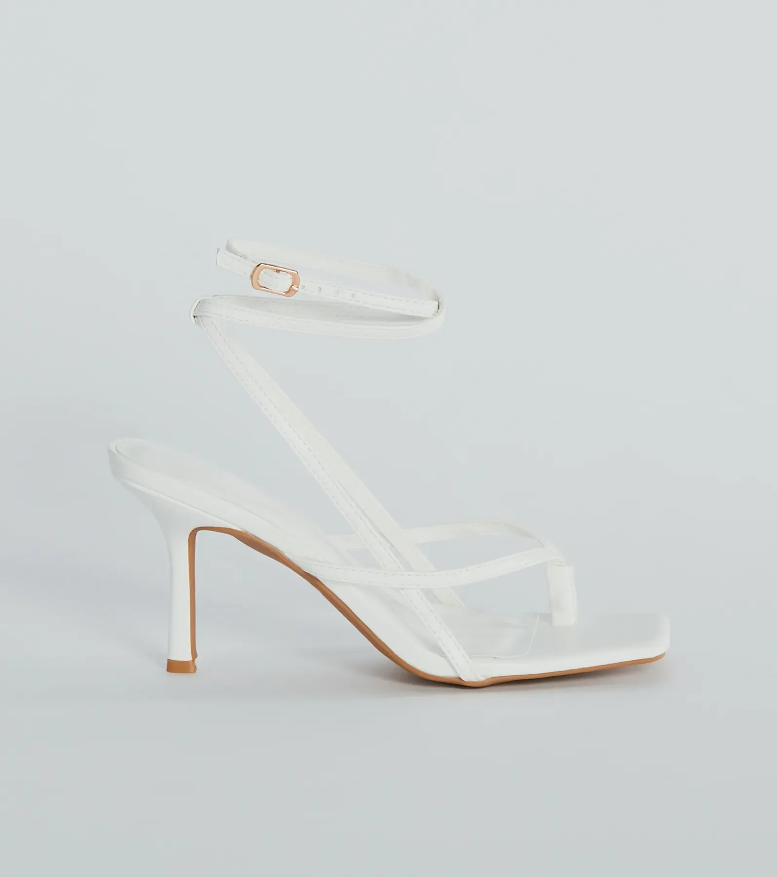 Eye-Catching Pop Strappy Thong Stiletto Sandals - Image 6