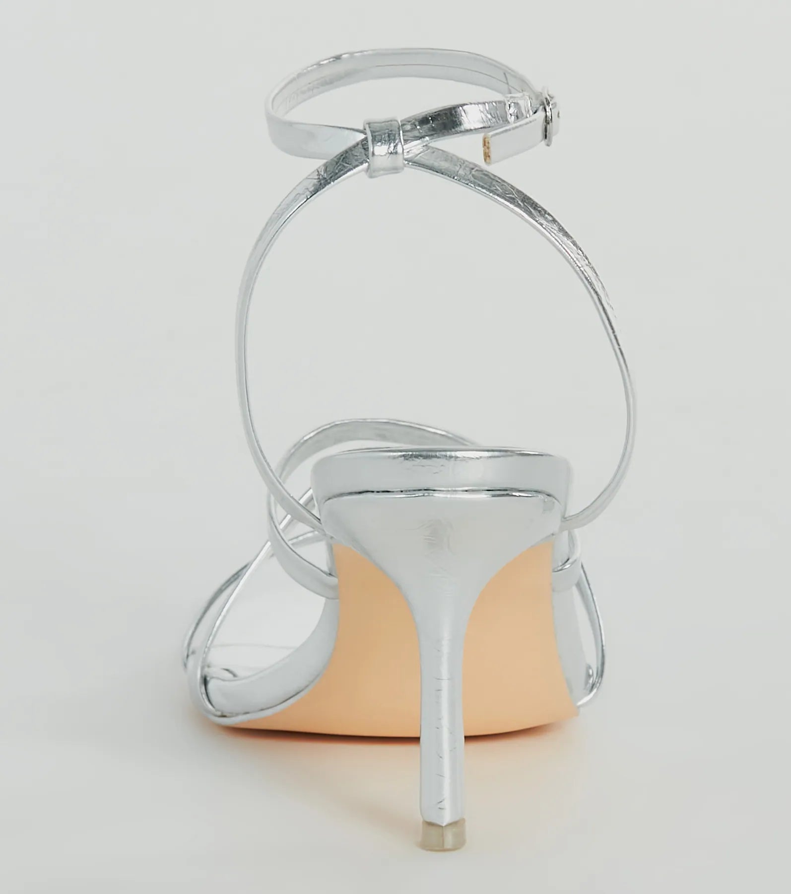 Ahead Of The Crowd Strappy Metallic Stiletto Heels - Image 8