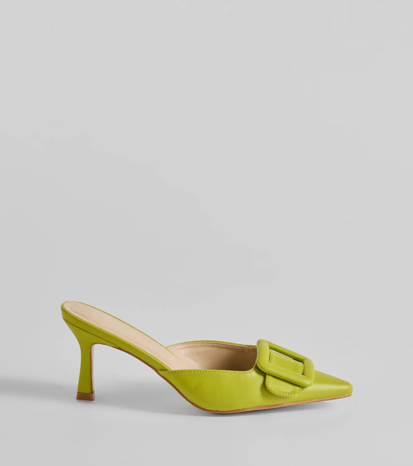 Get To The Point Belt Closed Toe Stiletto Pumps - Image 2