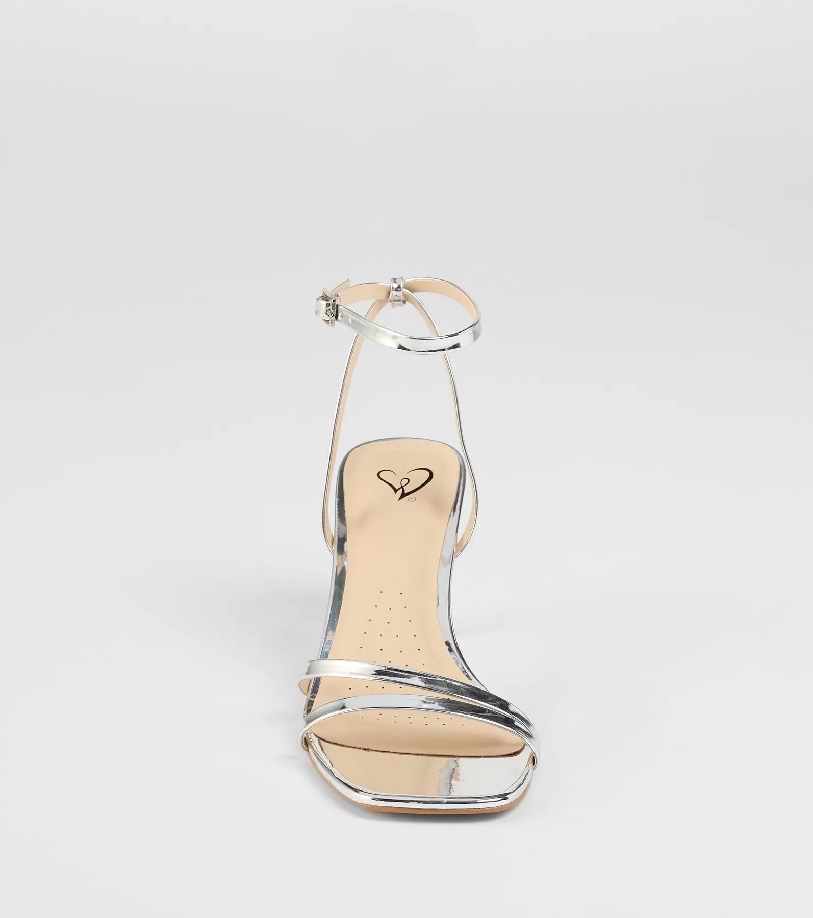 So Obsessed Metallic Strappy Block Heels - Image 3