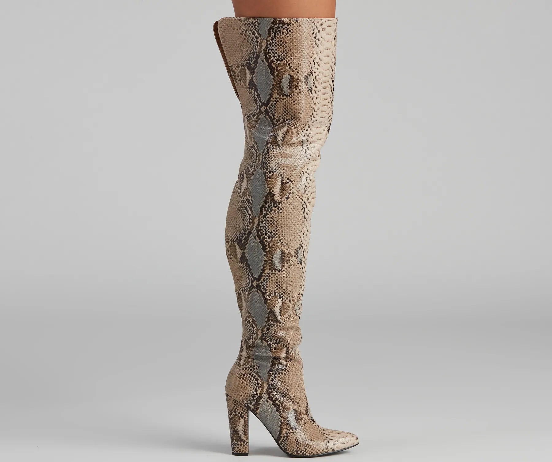 The Chic Standard Snake Boots - Image 3