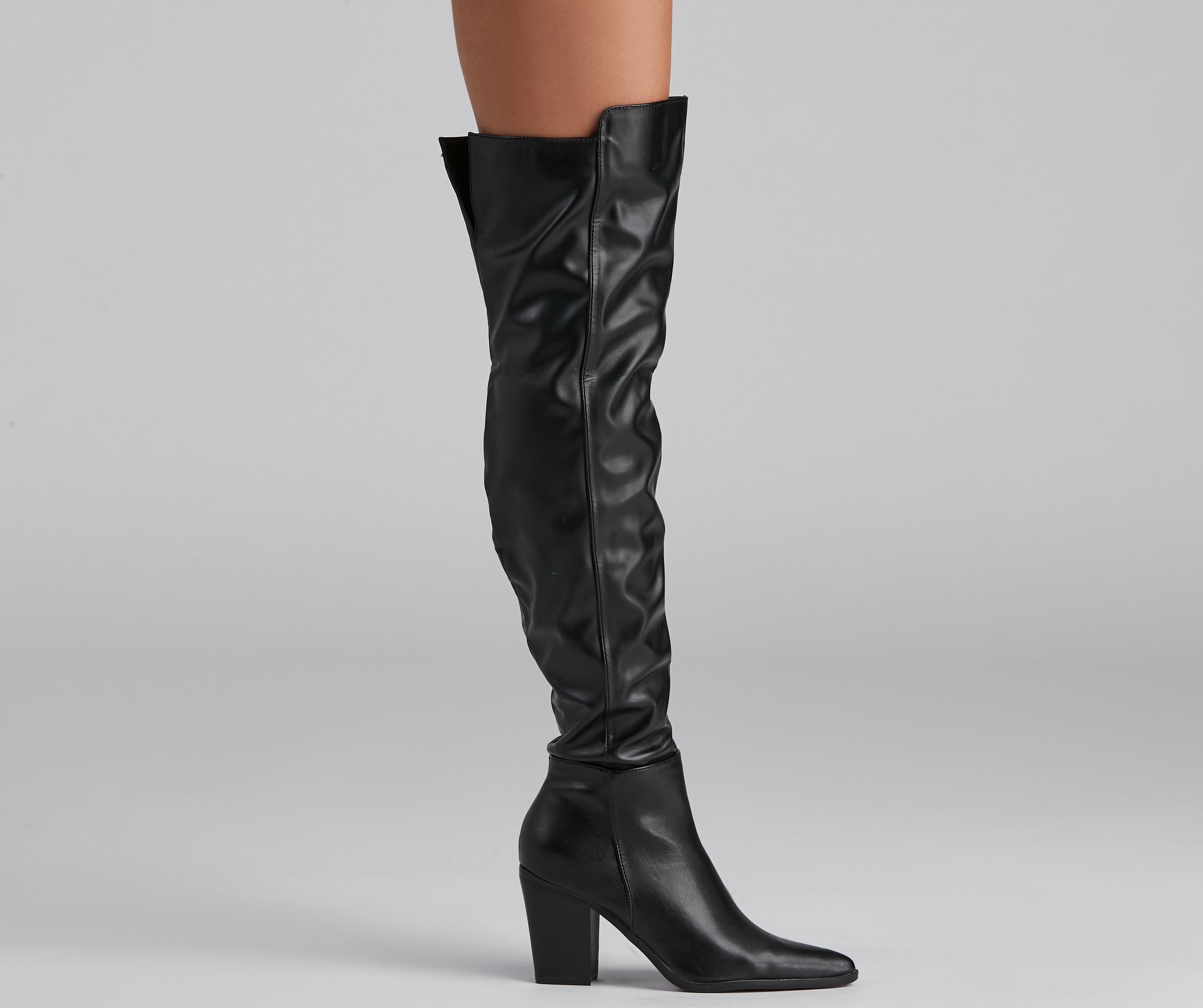 Tres Chic Faux Leather Boots - Image 3