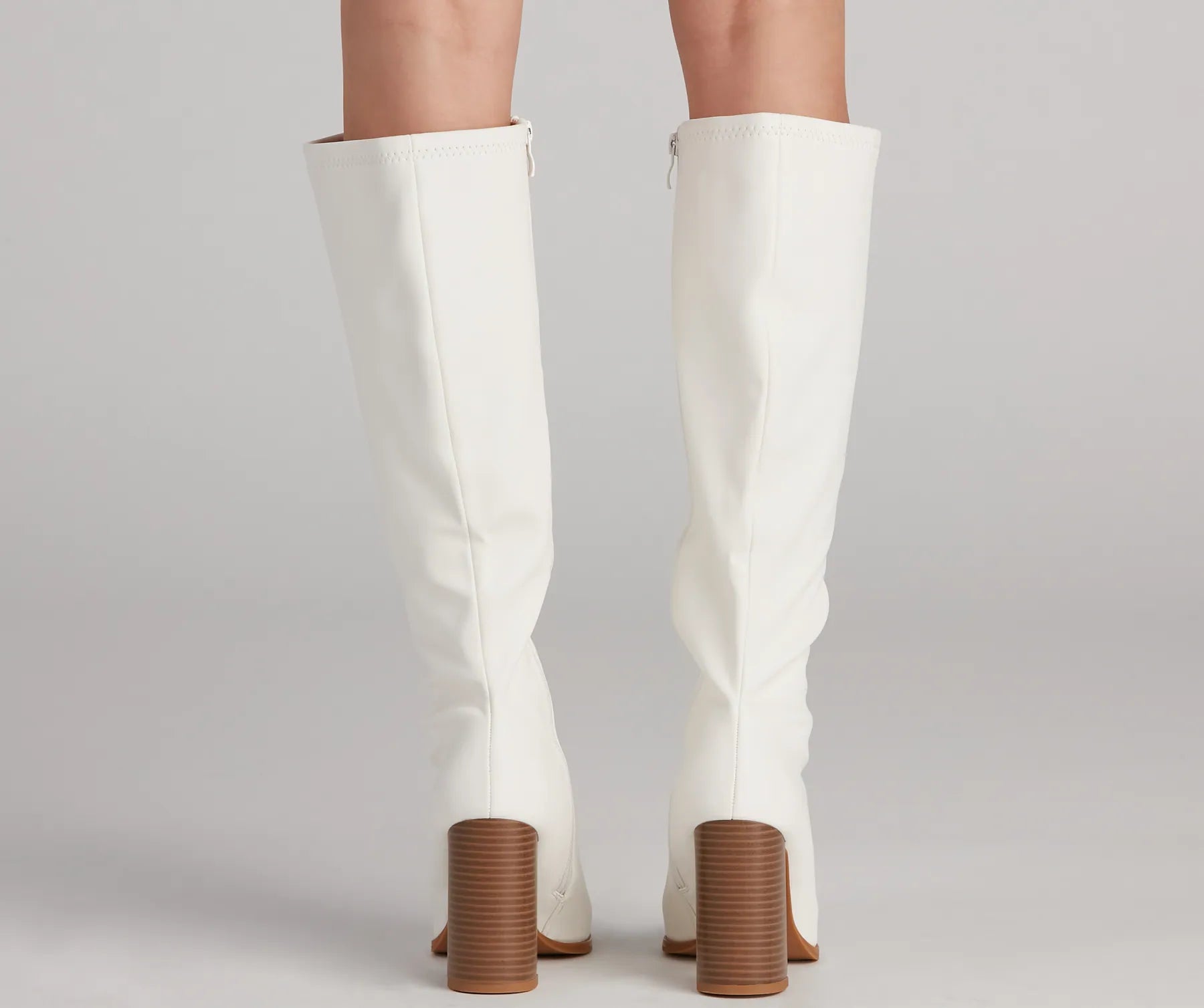 Level Up Faux Leather Under The Knee Boots - Image 4