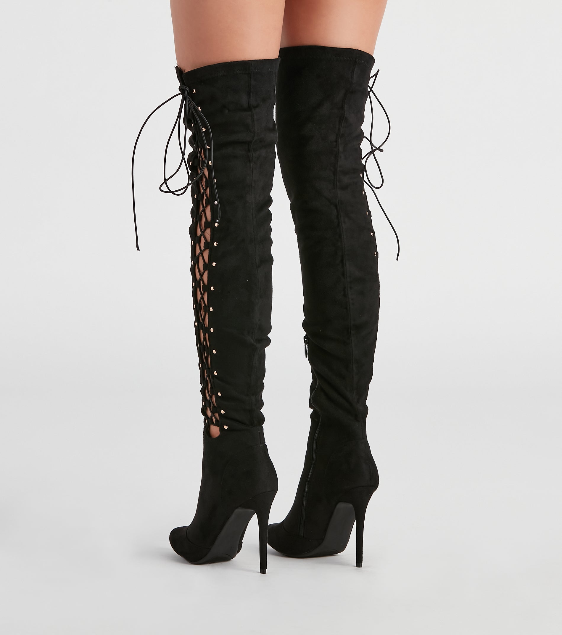 My Scene Lace Up Over The Knee Boots - Image 6