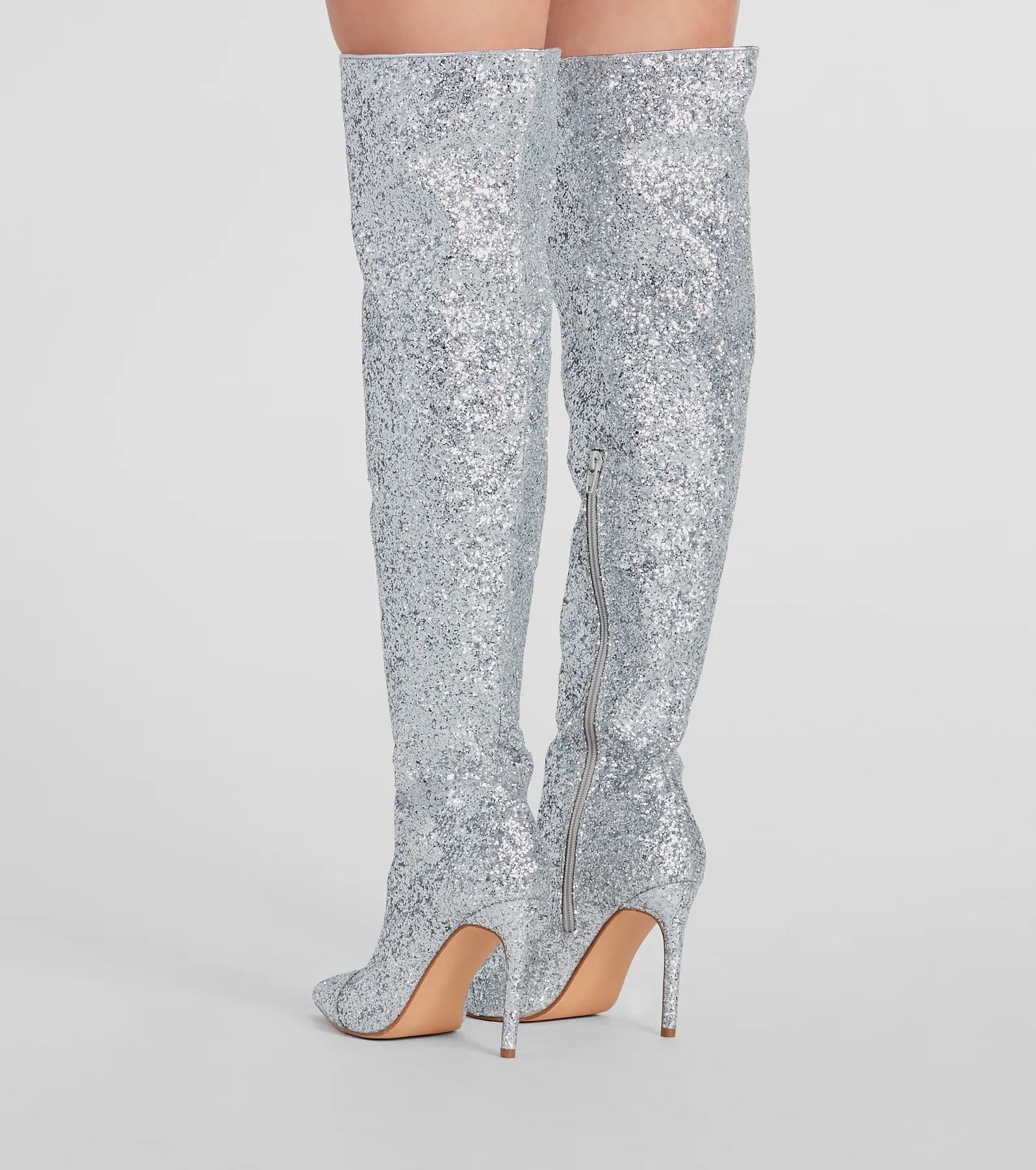 Truly Sparkled Glitter Over-The-Knee Boots - Image 4