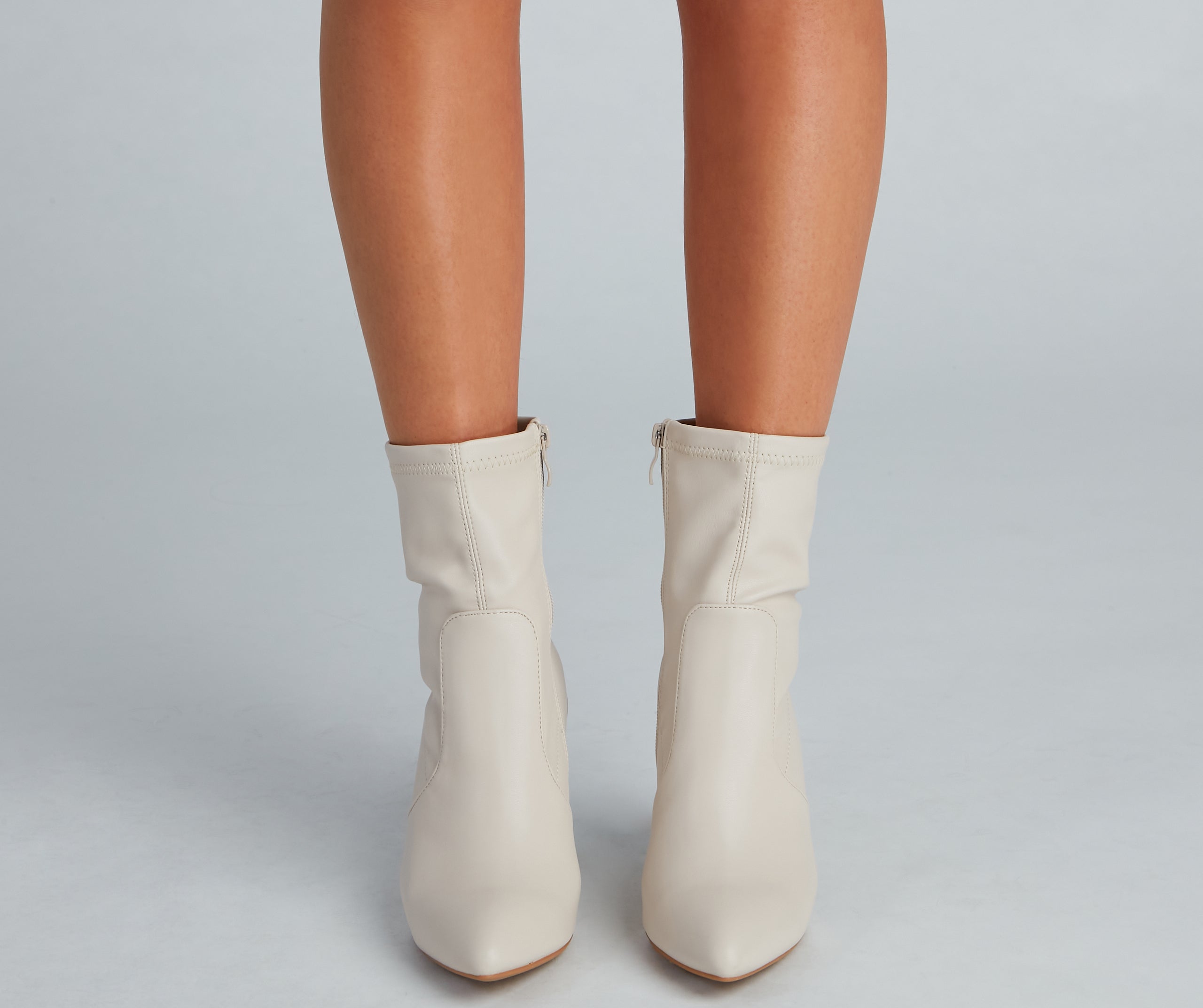 Strut Worthy Faux Leather Booties - Image 3