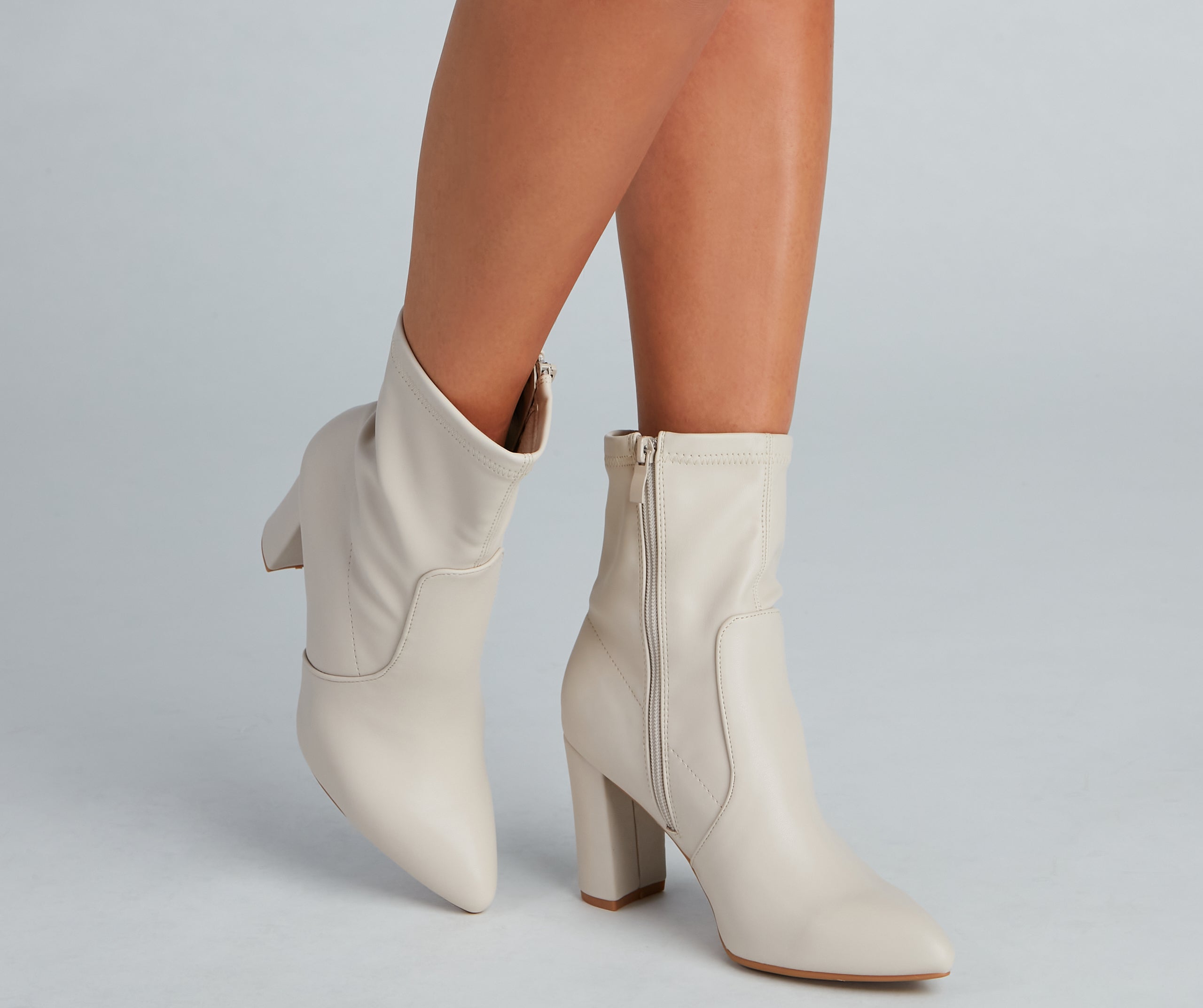 Strut Worthy Faux Leather Booties - Image 4
