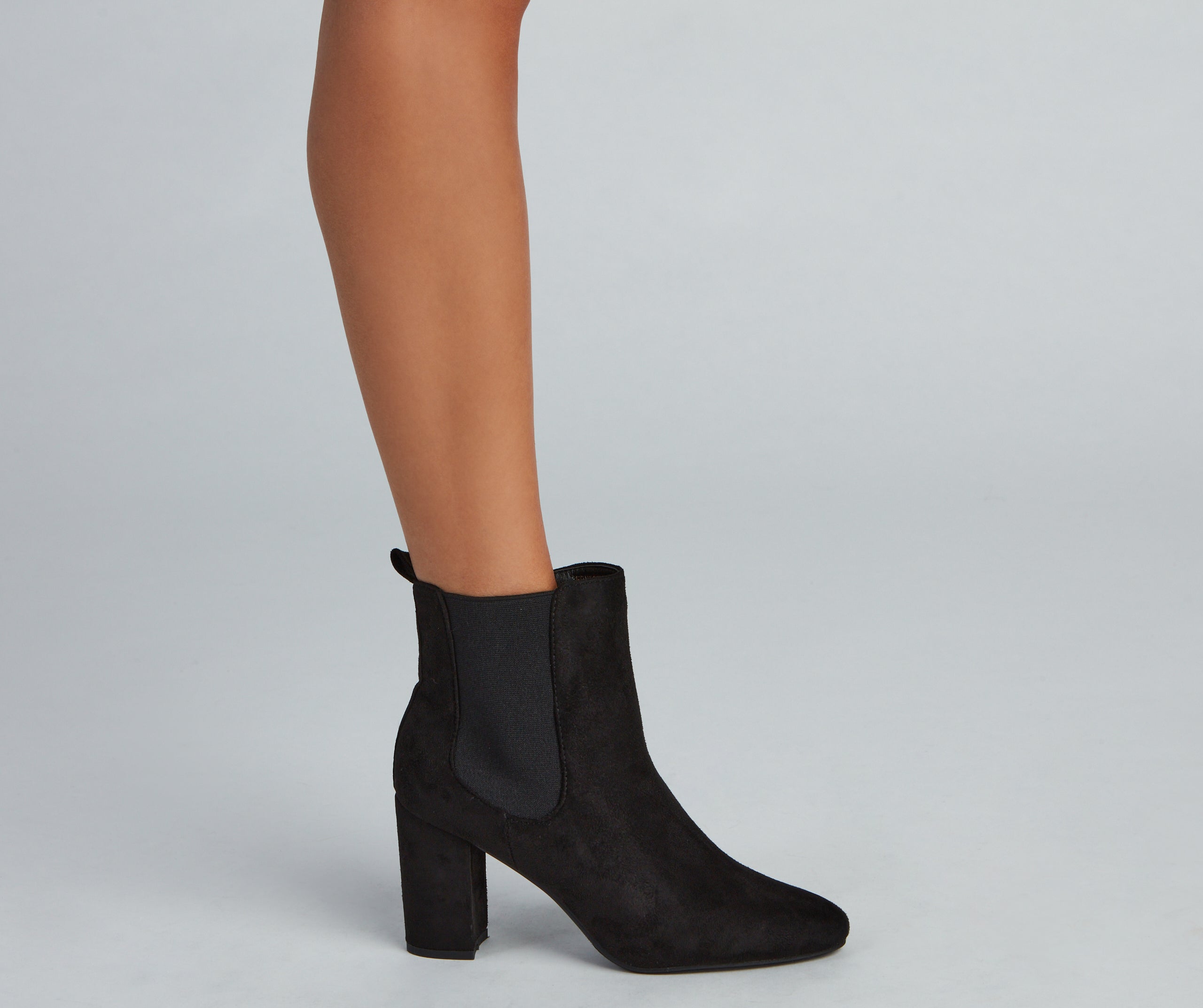 Chic Vibe Alert Faux Suede Booties - Image 4