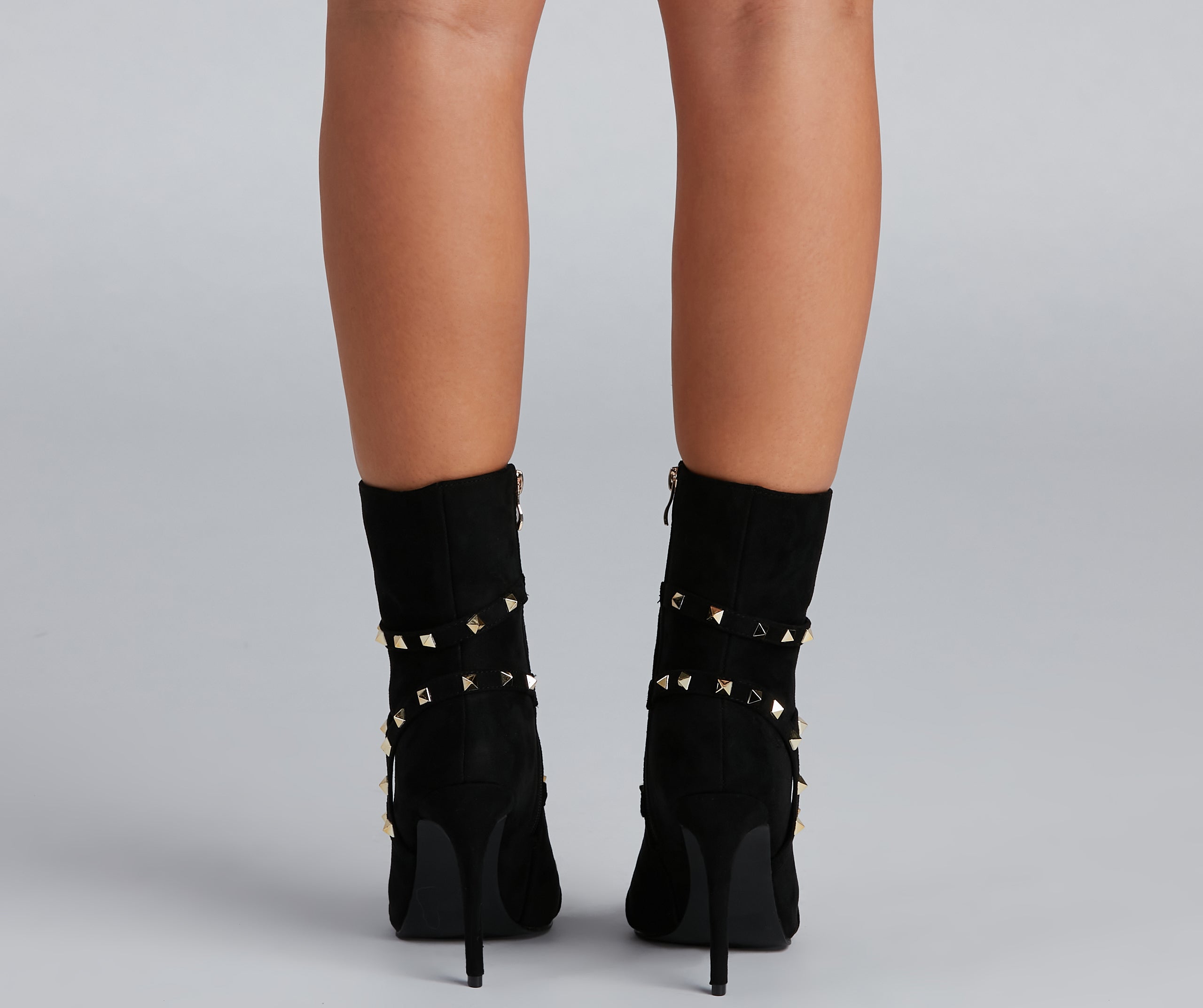 Hey Stud Caged Stiletto Booties - Image 4