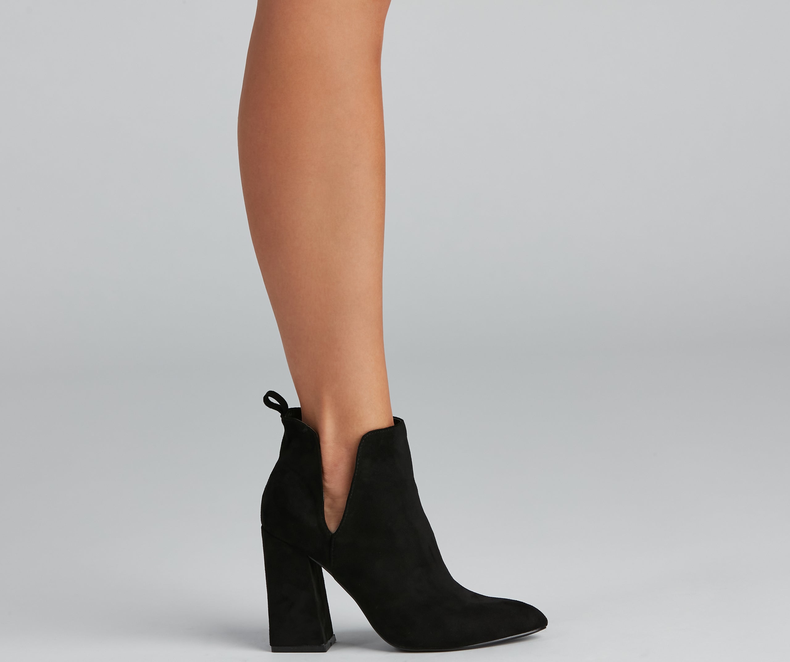 Brisk Steps Faux Suede Cutout Booties - Image 3