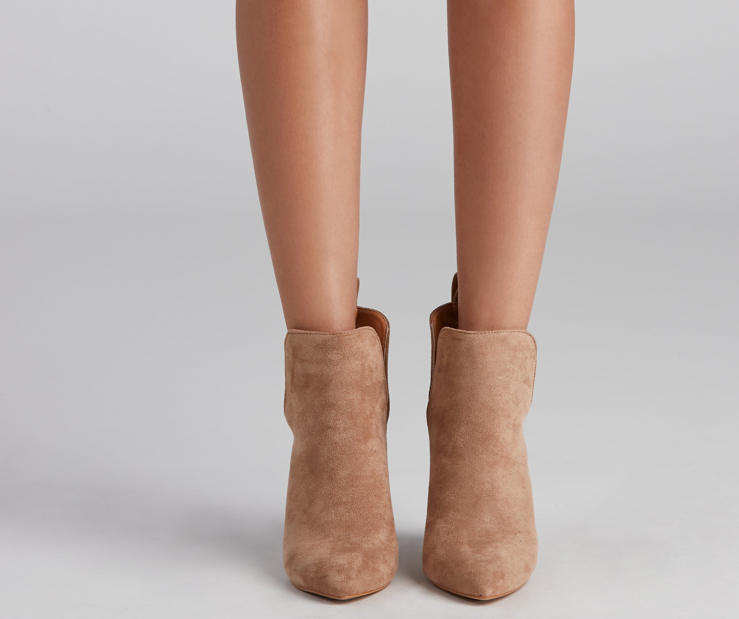 Brisk Steps Faux Suede Cutout Booties - Image 6