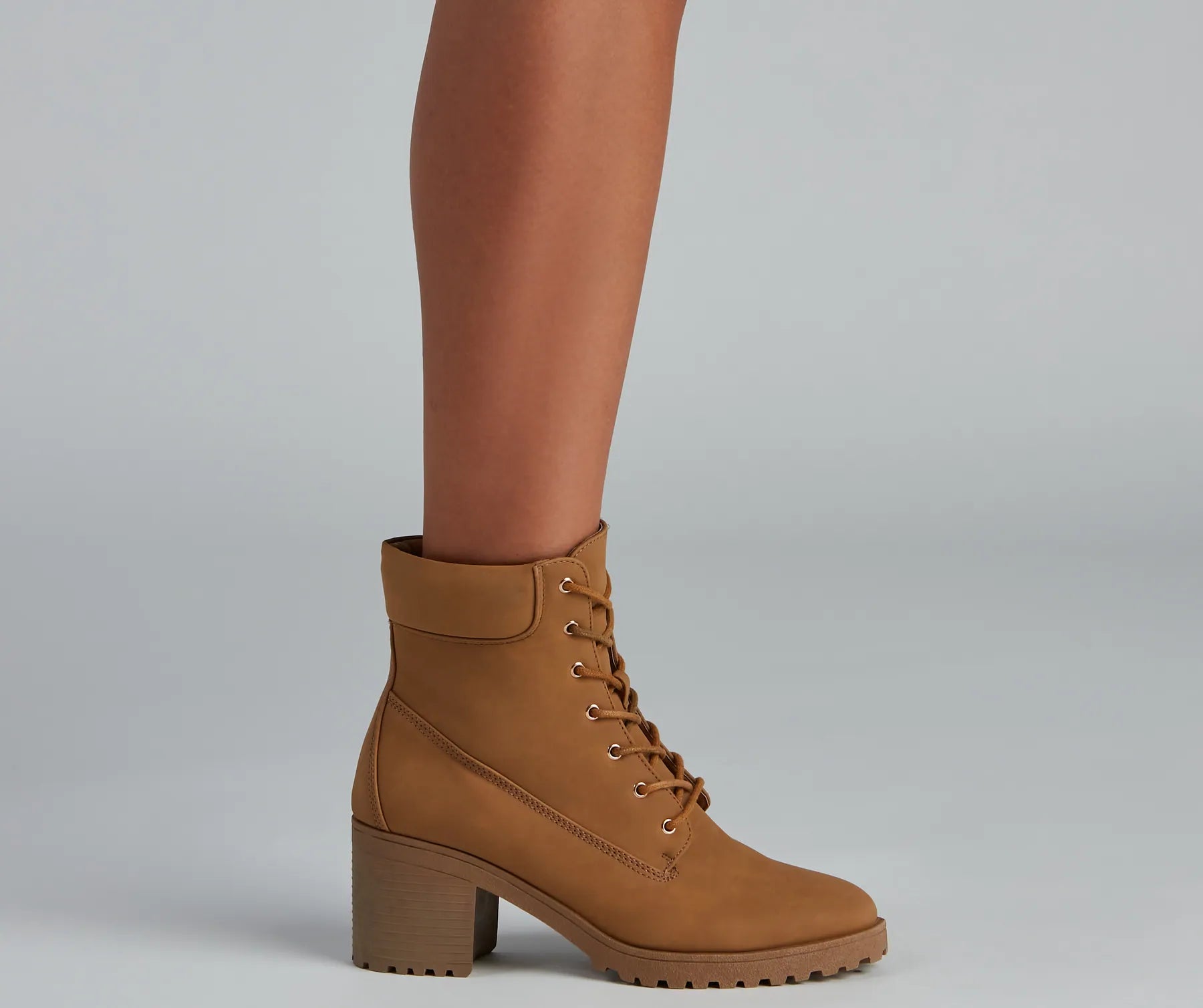 Trendy Moment Lace-Up Booties - Image 2
