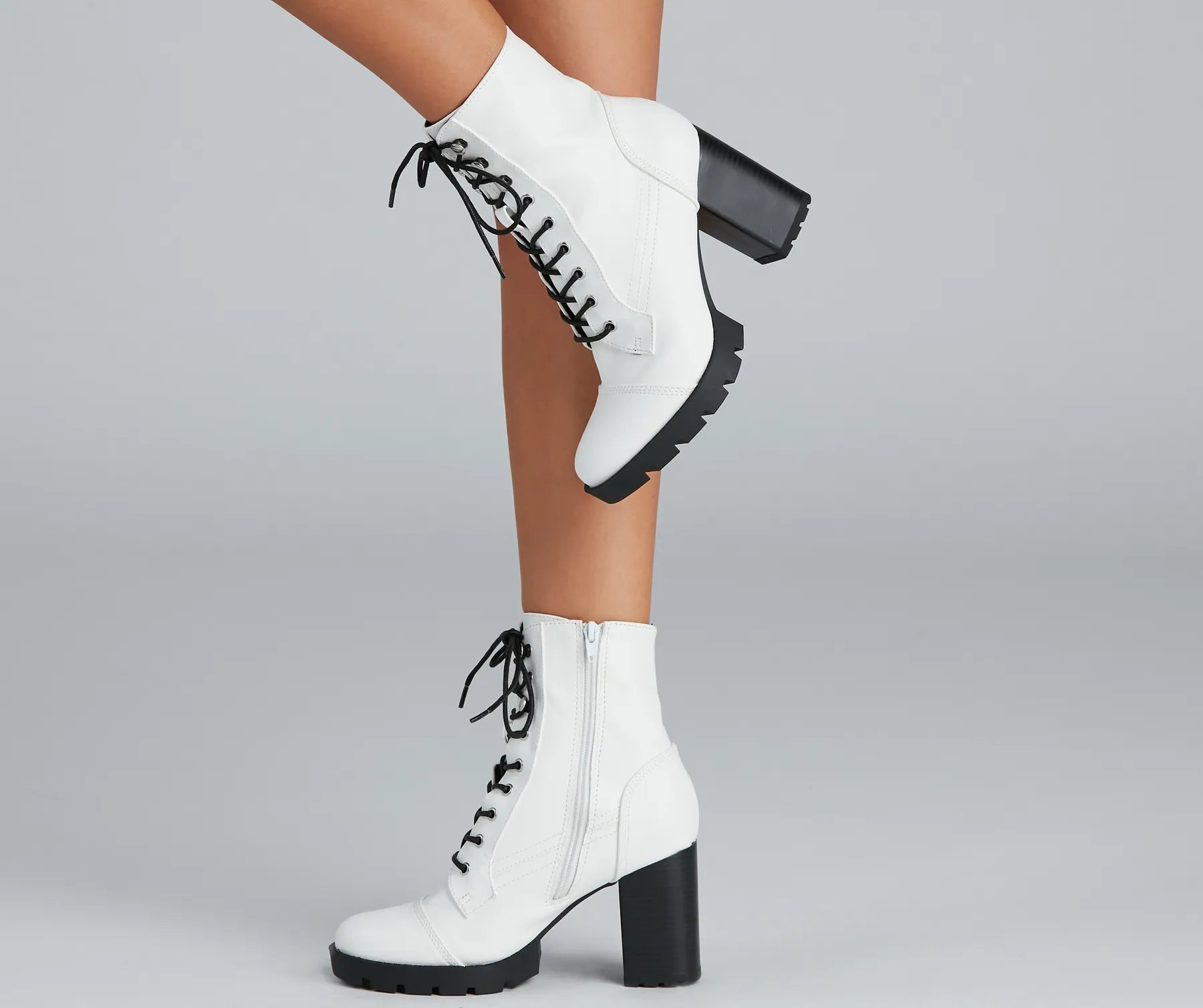 Wild Side Faux Leather Lug Boots - Image 8
