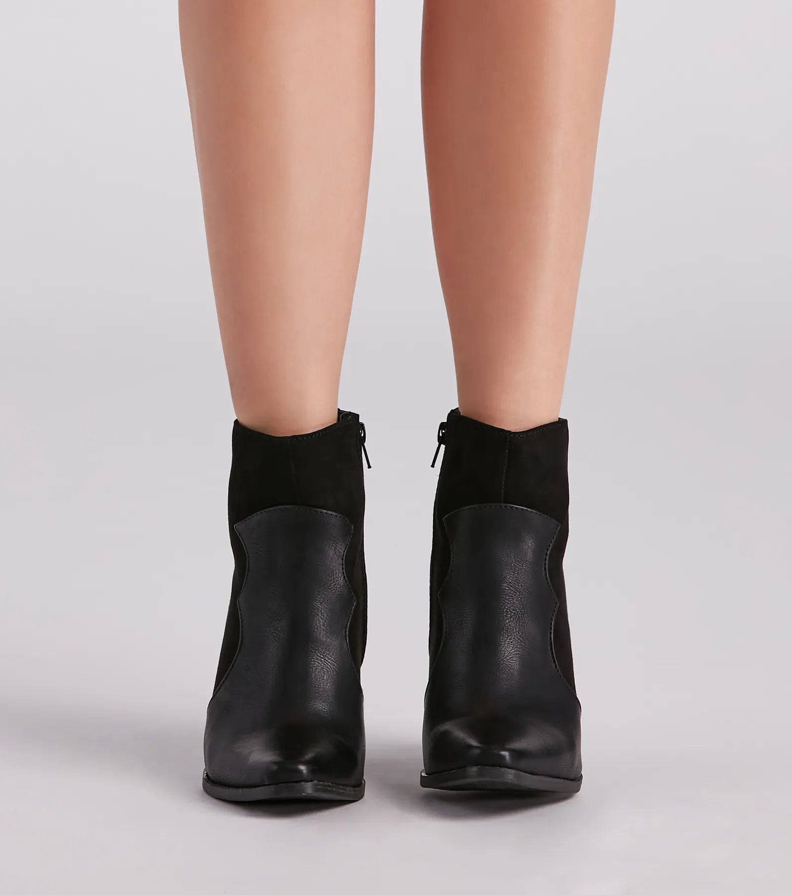 Western Chic Block Heel Booties - Image 2