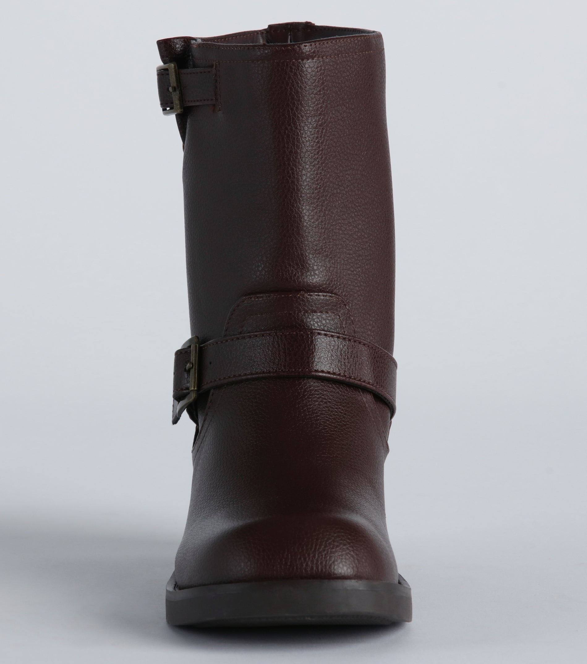 Edge It Up Faux Leather Biker Boots - Image 7