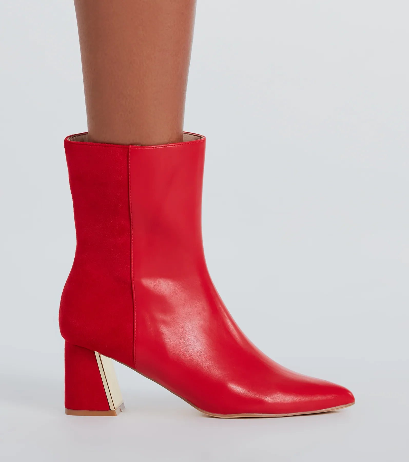 A Look To Remember Block Heel Booties - Image 3