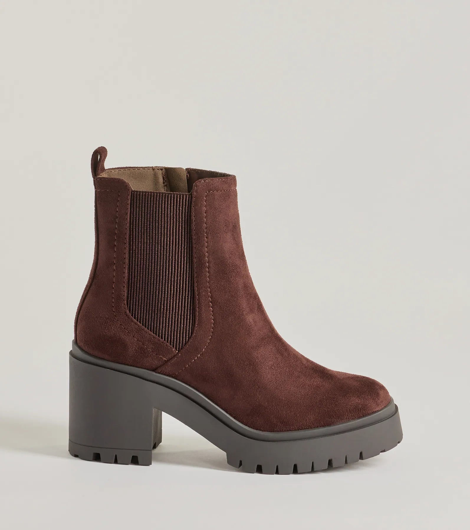 Stylishly Edgy Platform Block Heel Booties - Image 2