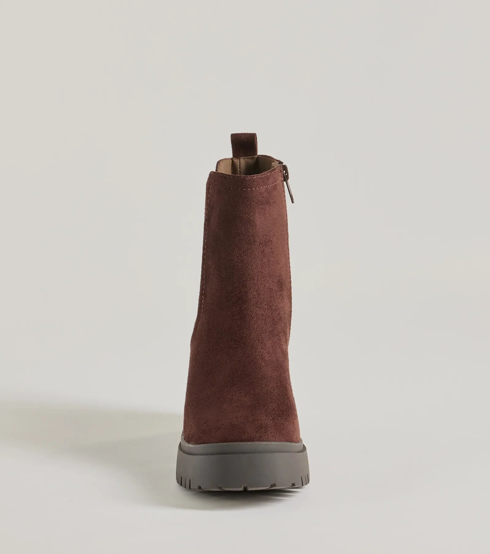 Stylishly Edgy Platform Block Heel Booties - Image 3