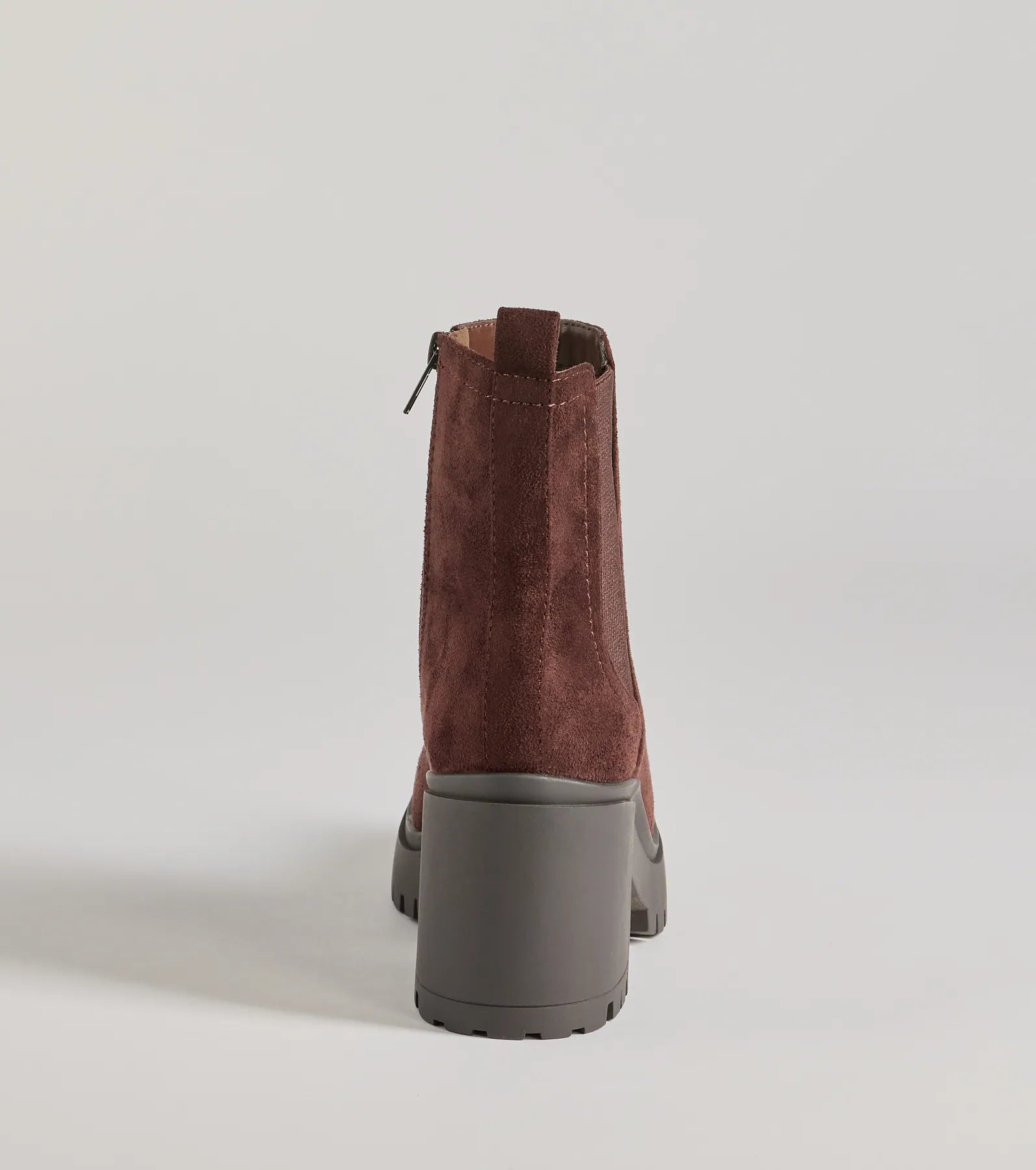 Stylishly Edgy Platform Block Heel Booties - Image 4