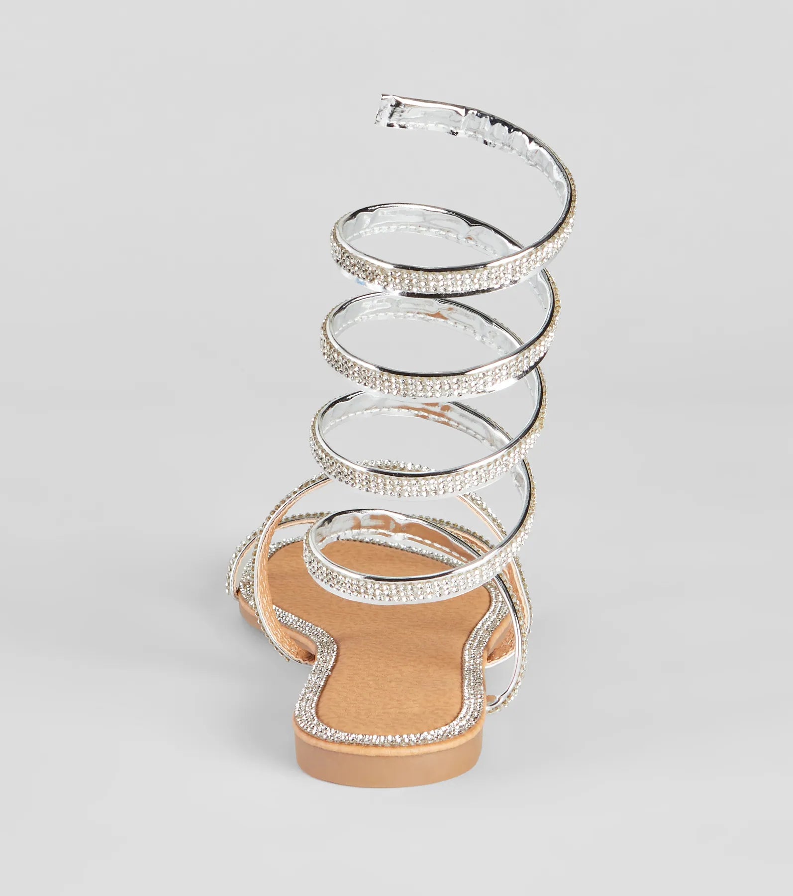 Level Up Rhinestone Spiral Sandals - Image 8