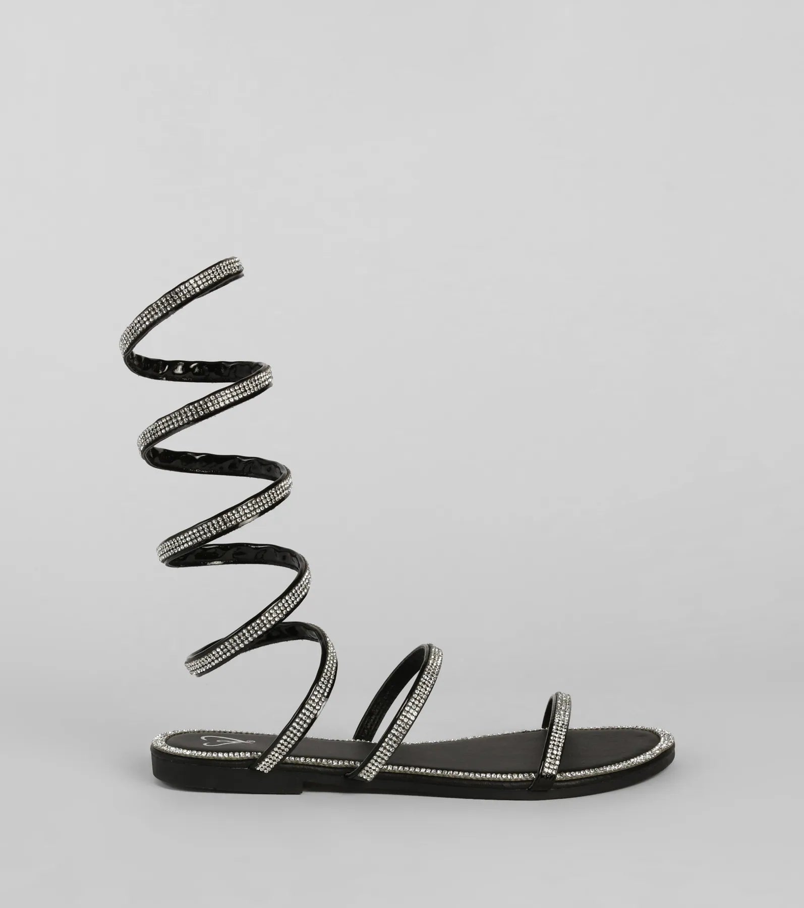 Level Up Rhinestone Spiral Sandals - Image 10