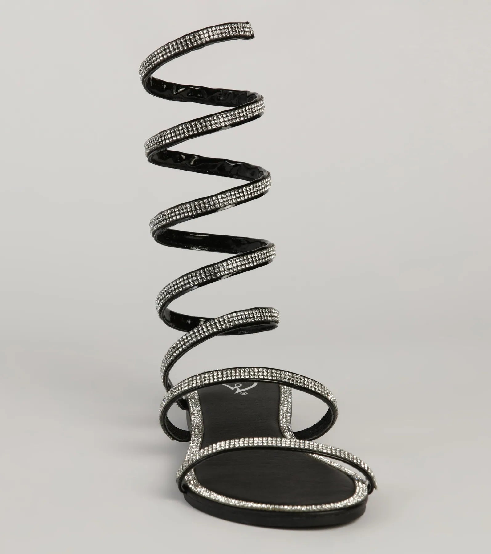 Level Up Rhinestone Spiral Sandals - Image 11