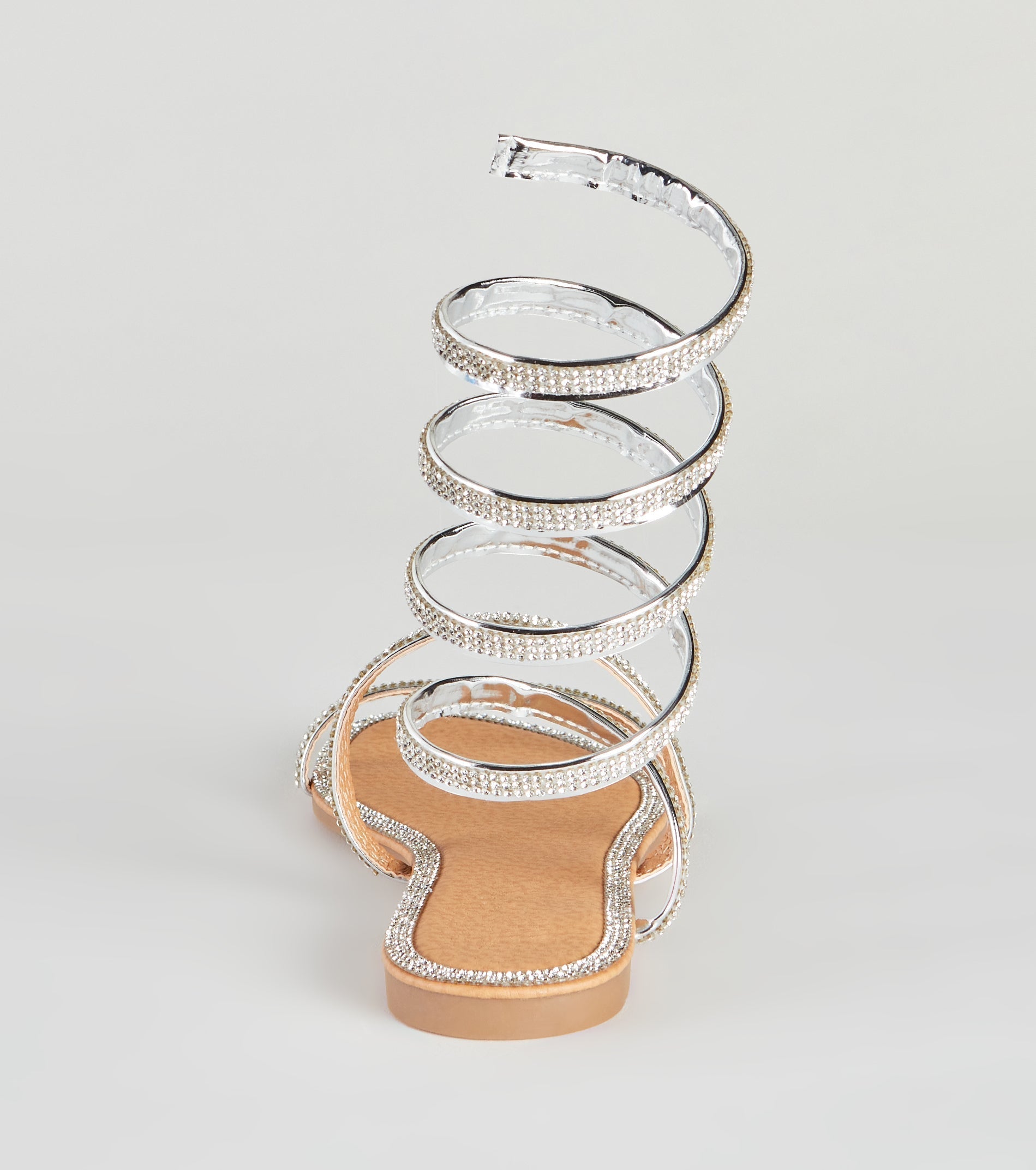 Level Up Rhinestone Spiral Sandals - Image 16
