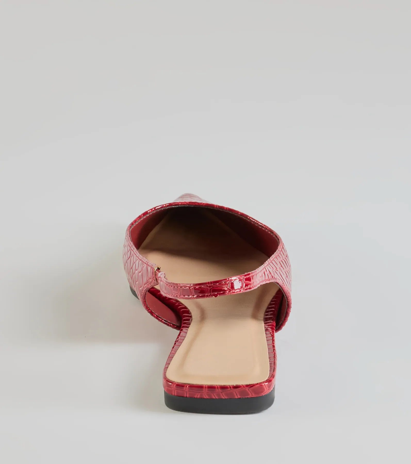 So Stunning Faux Patent Leather Pointy Flats - Image 8