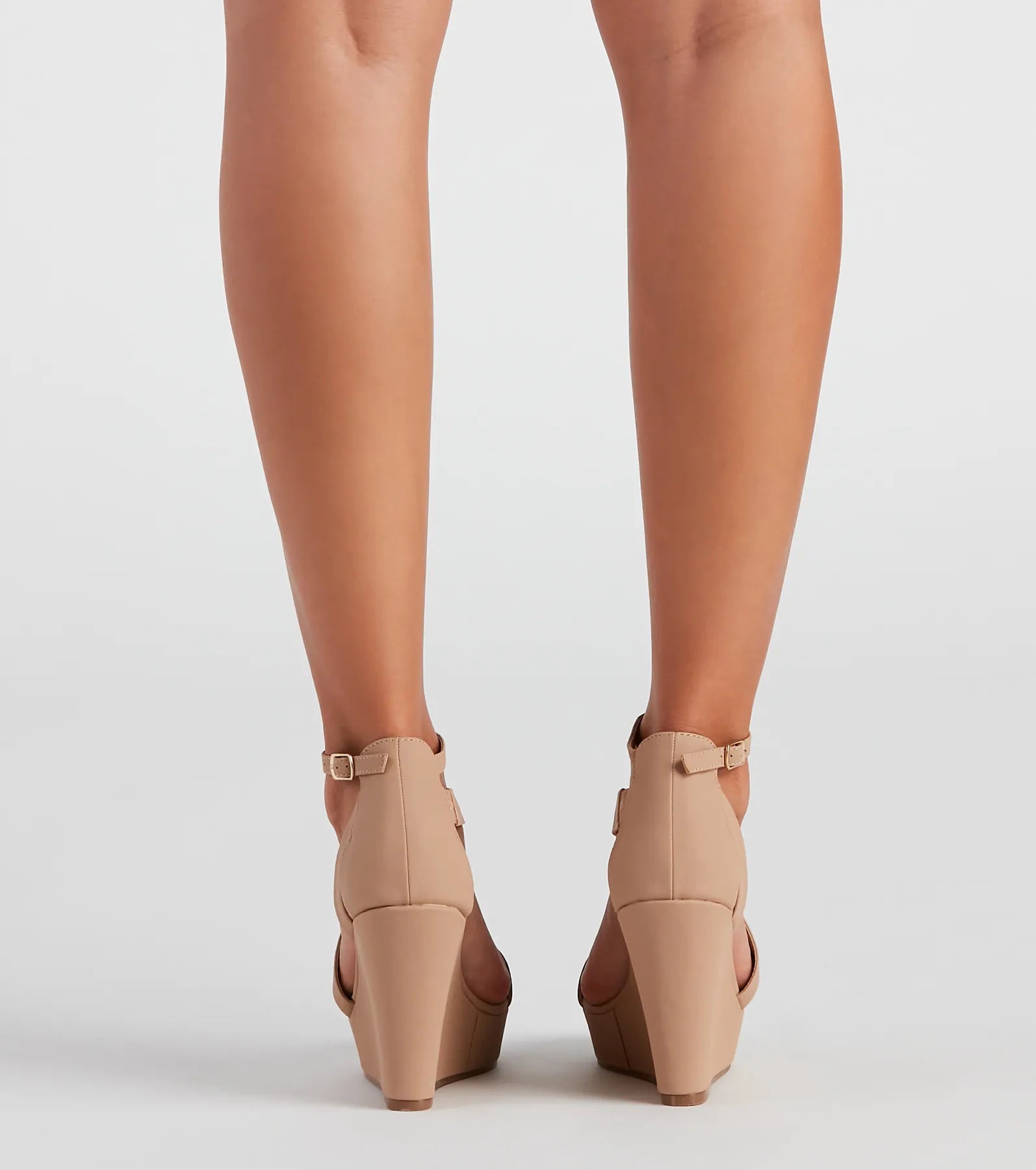 Bold Ambition Nubuck Strap Wedges - Image 2