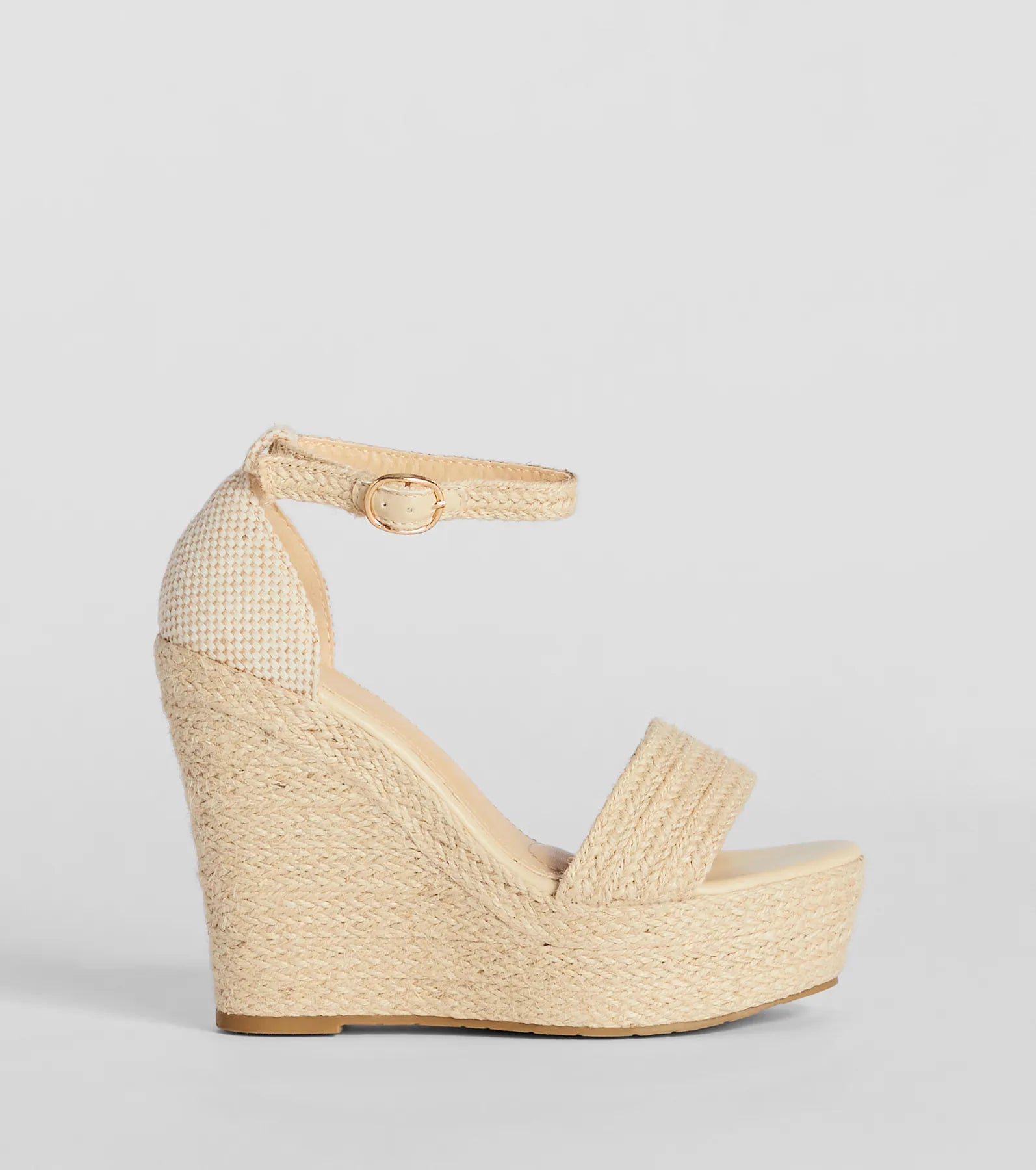 Summer Mode Espadrille Platform Wedge Heels - Image 2