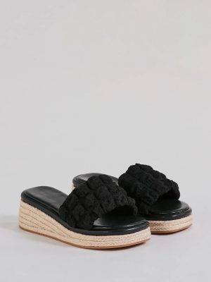 A Perfect Day Puff Espadrille Wedge Sandals