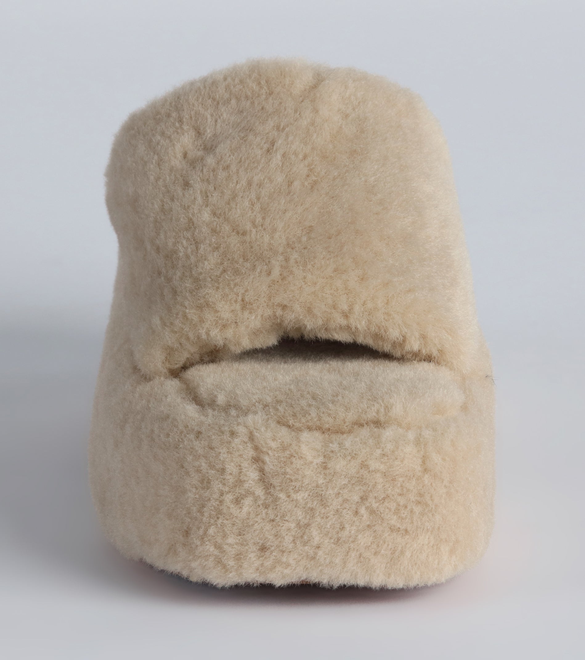 Hello Fabulous Fuzzy Platform Slippers - Image 3